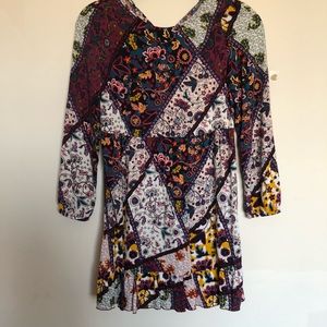 Patterned flowy dress